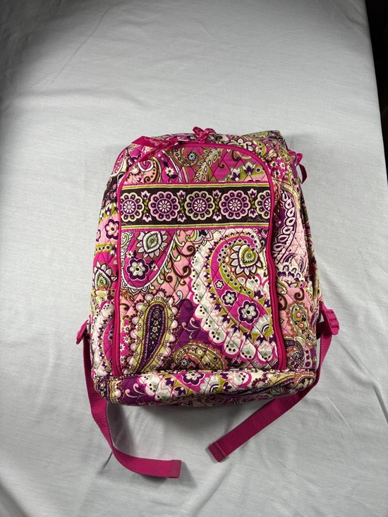 Vera Bradley Handbags - Rare Vera Bradley Very Berry Paisley Backpack School Travel Large Laptop Bag EUC